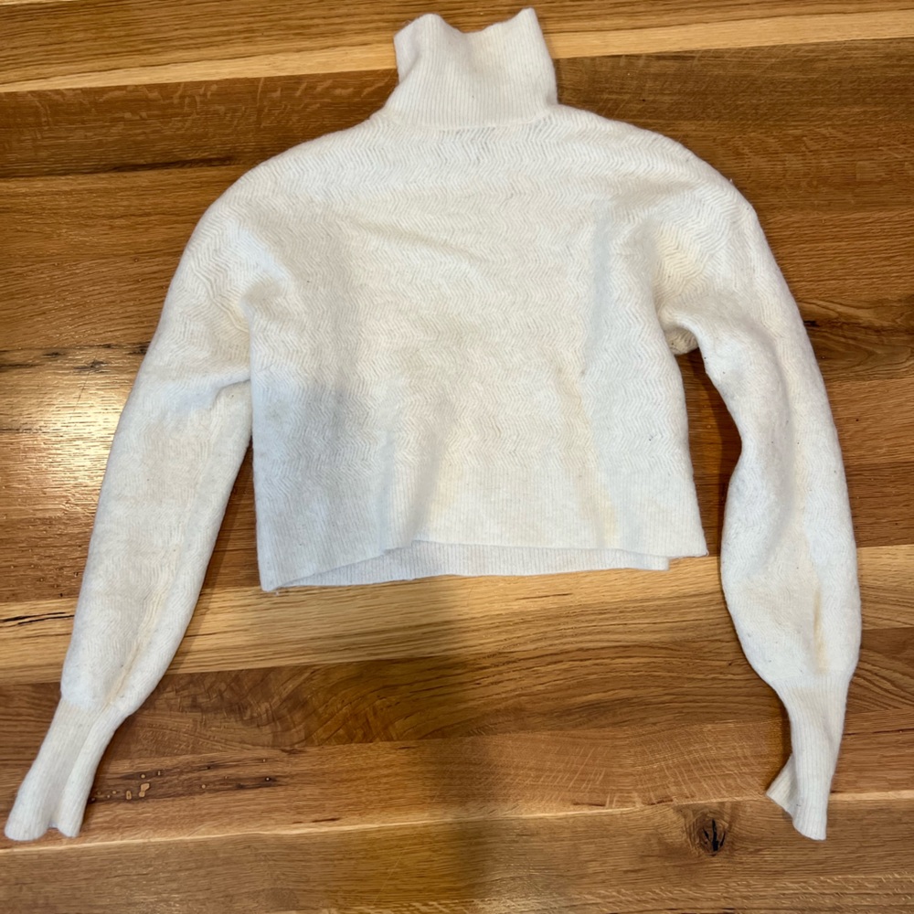 Zara Cropped Turtleneck Sweater